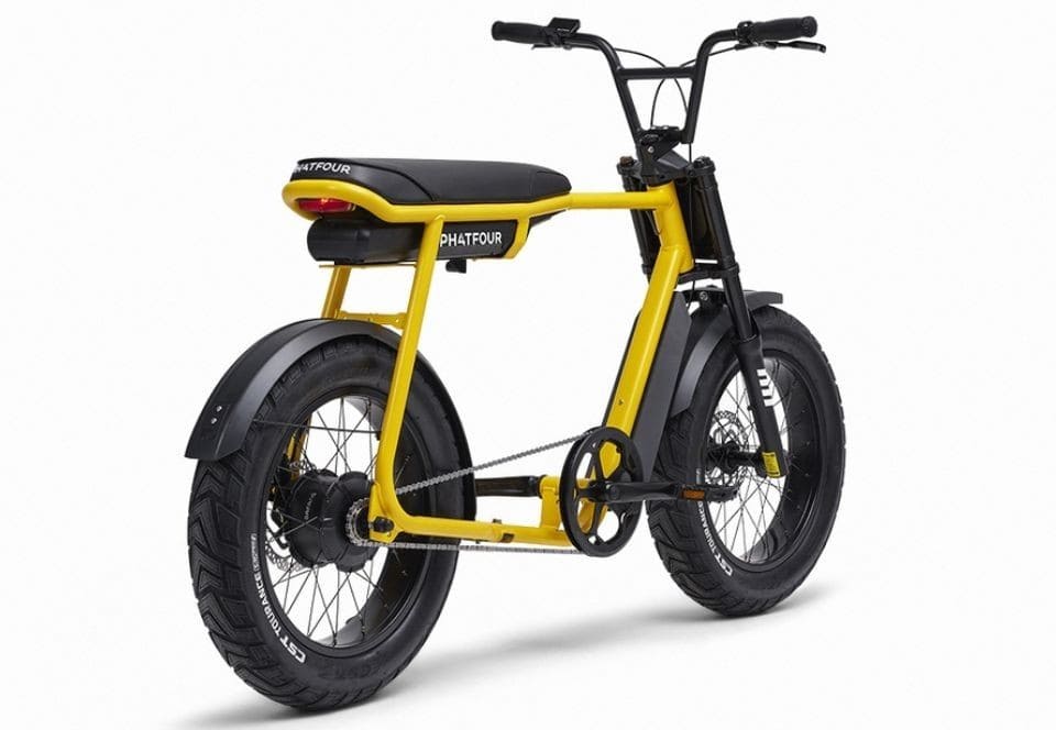 Phatfour FLX elektrische fatbike geel 500wh 750wh accu (3)