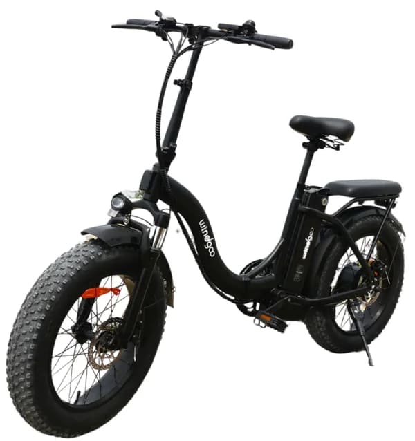 windgoo e20 vouwfiets fatbike zwart 20 inch lage instap