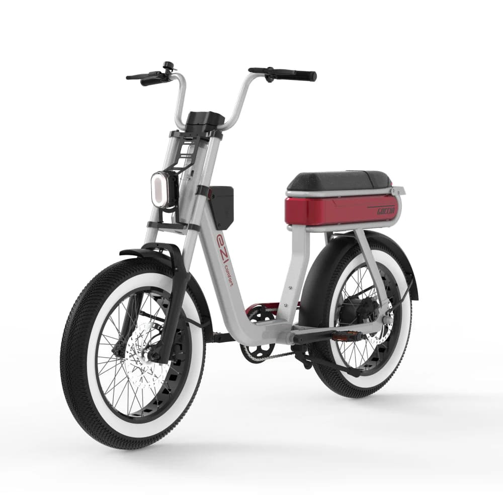 agm goccia ezi comfort elektrische fatbike zilver rood (2)
