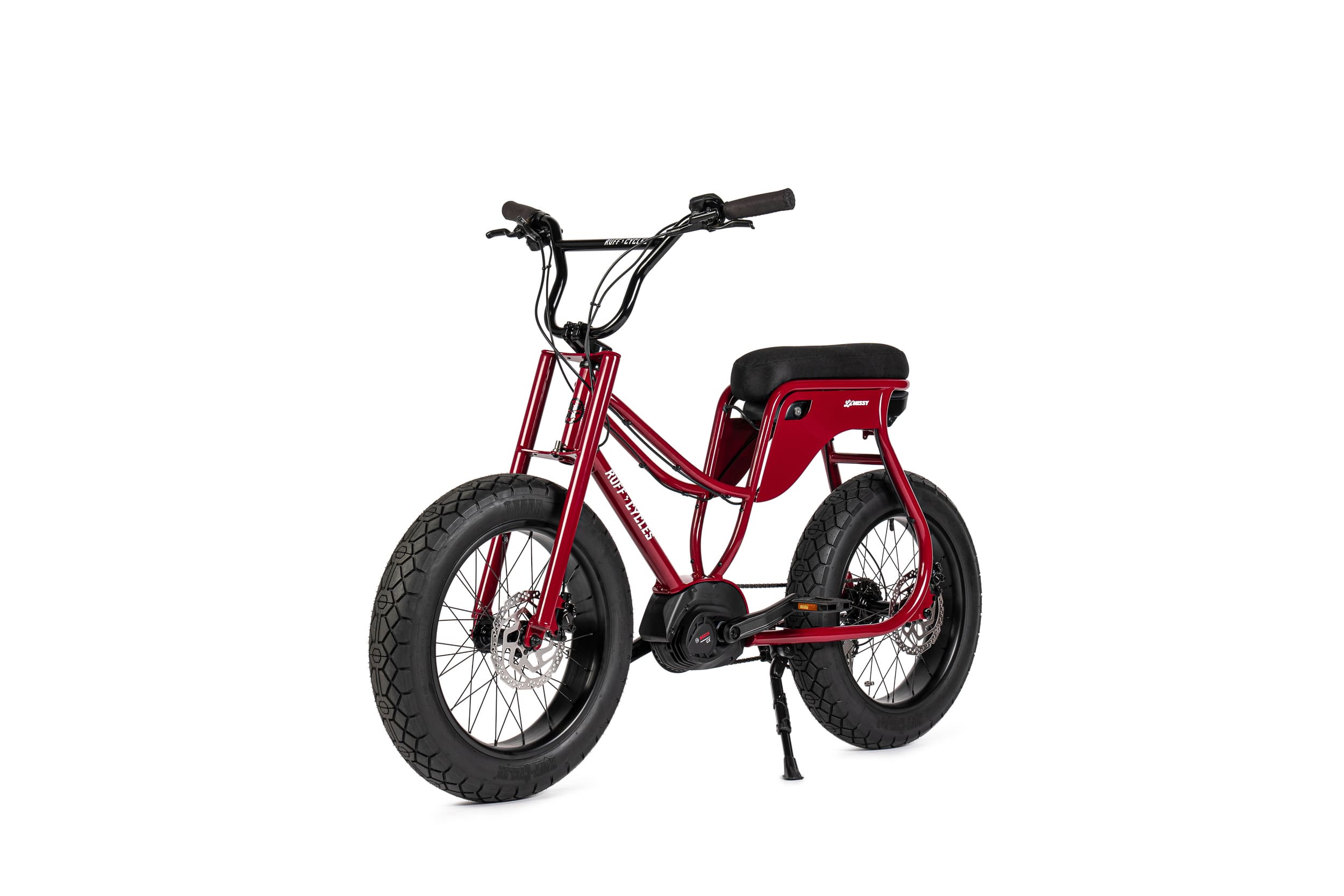 elektrische fatbike van ruff cycles lil missy in de kleur kissy red 500wh 3