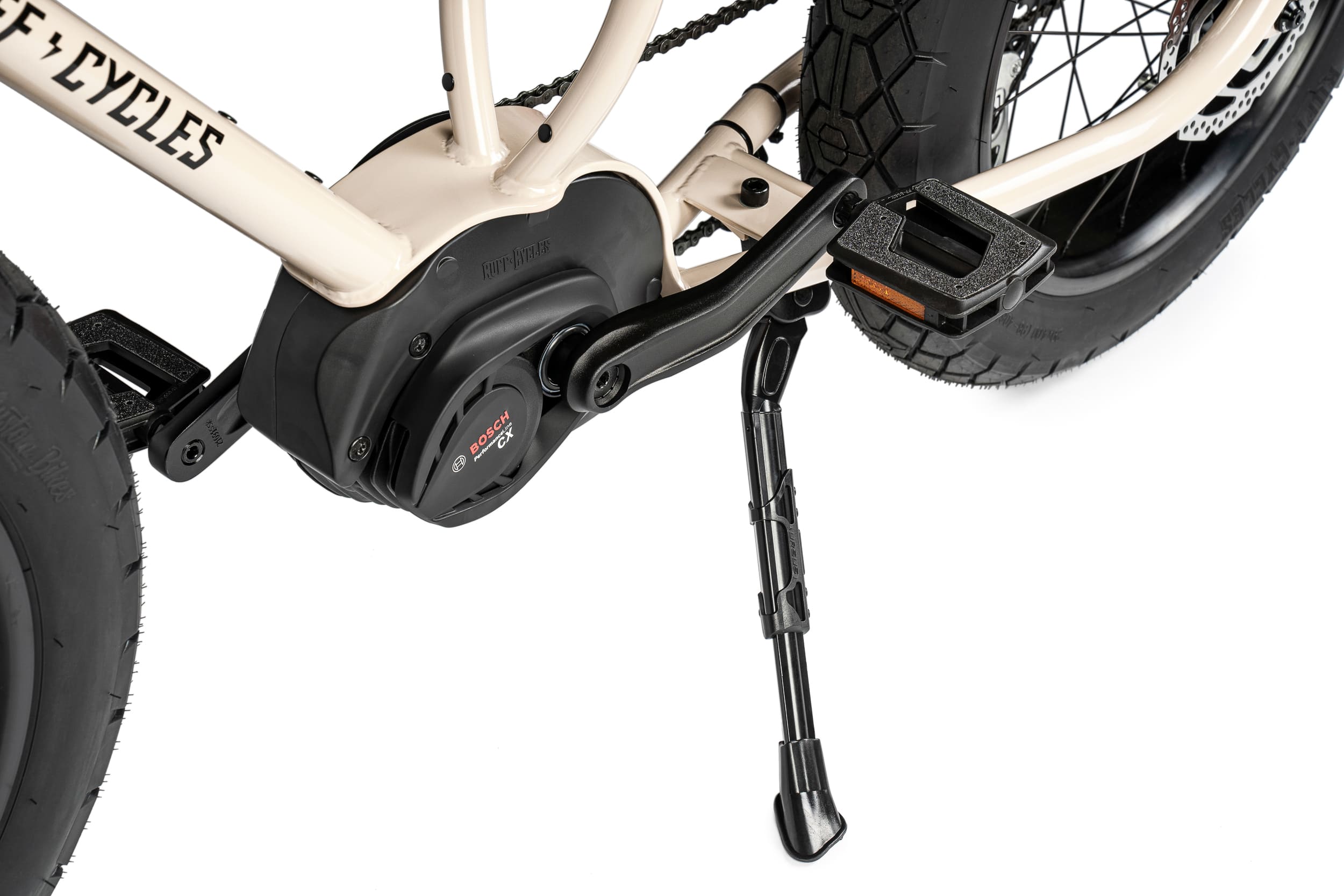 Ruff Cycles Lil Missy elektrische fatbike inde kleur Nude Beige met 500wh accu. 8