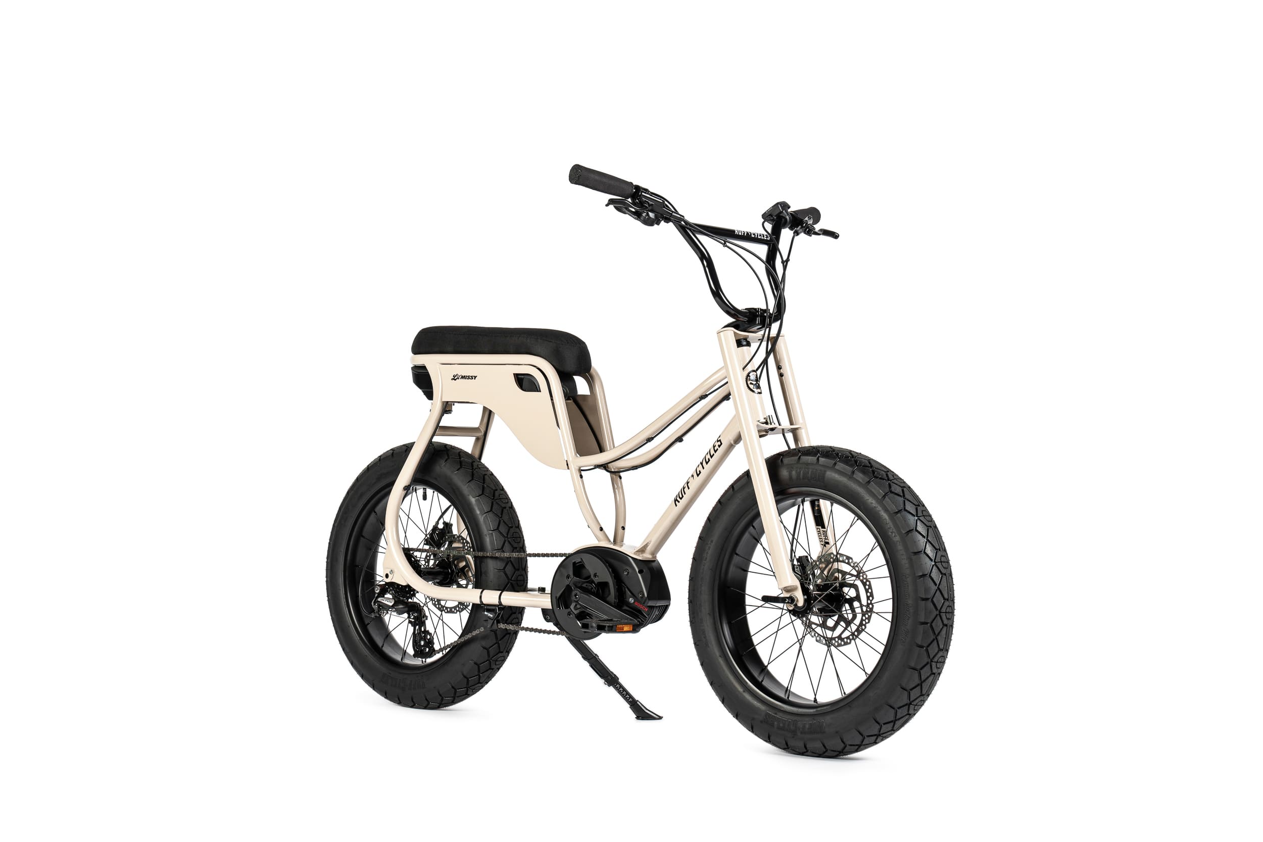 Ruff Cycles Lil Missy elektrische fatbike inde kleur Nude Beige met 500wh accu. 4