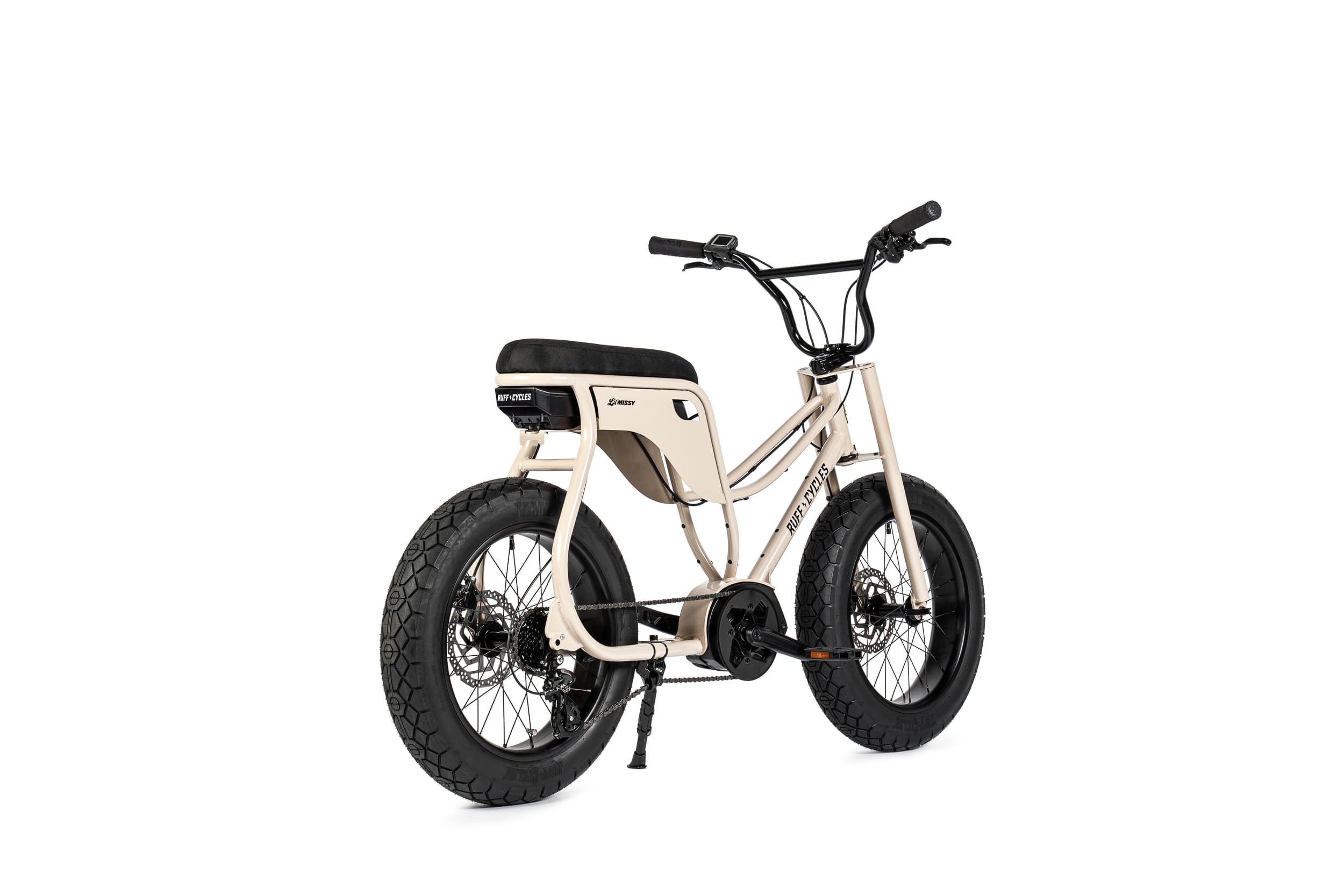 Ruff Cycles Lil Missy elektrische fatbike inde kleur Nude Beige met 500wh accu. 5