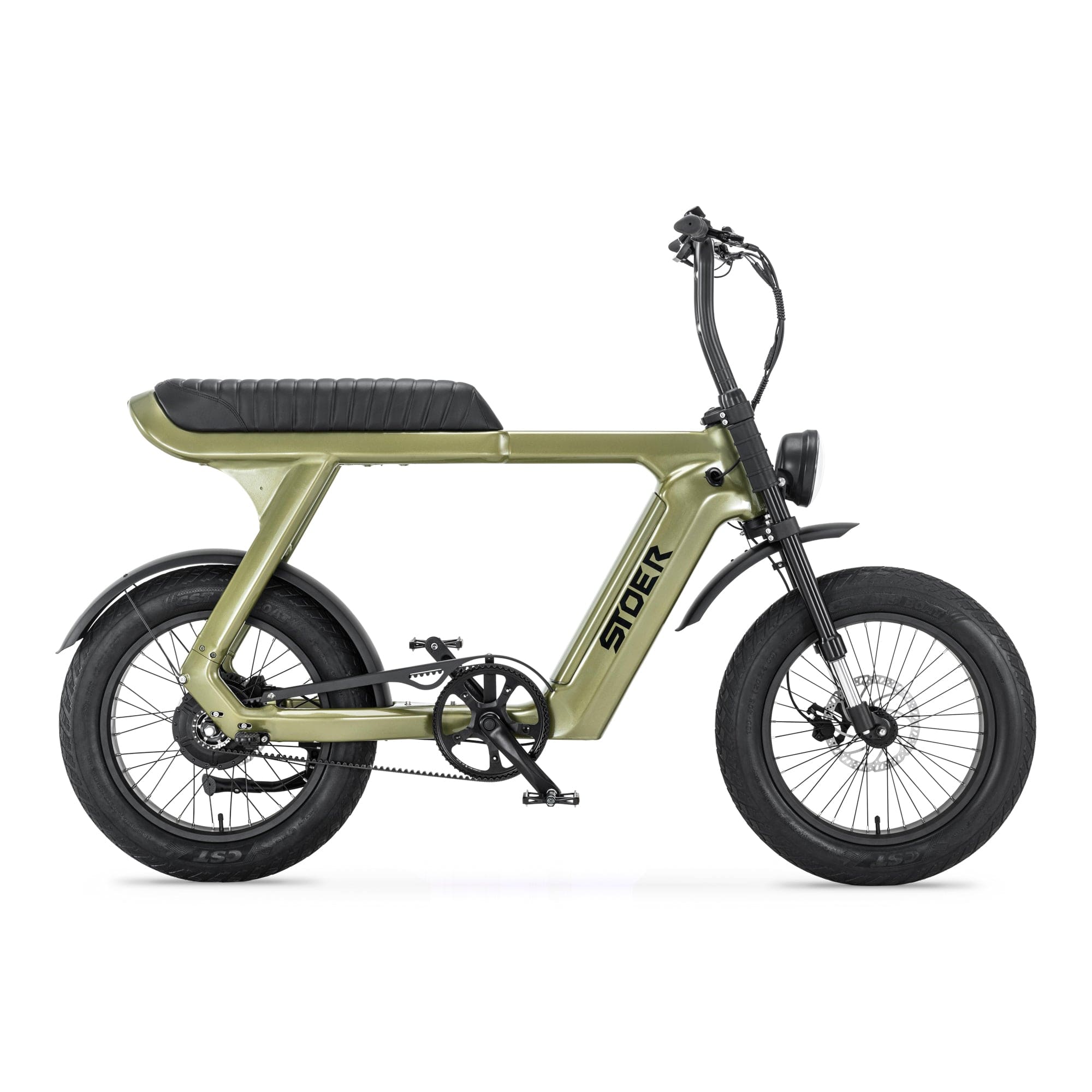 groene Stoer Urban X elektrische fatbike voor 2 personen en 250W Bafang motor