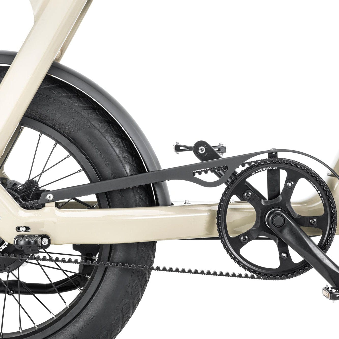 Stoer bikes elektrische fatbike in de kleur taupe
