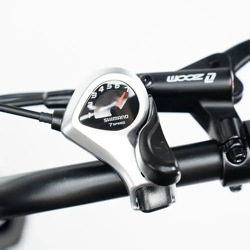OUXI H9 - Zwart - Fatbike - Zwart - 250W - Gratis Voorrekje + Voetsteuntjes - Dubbele Vering