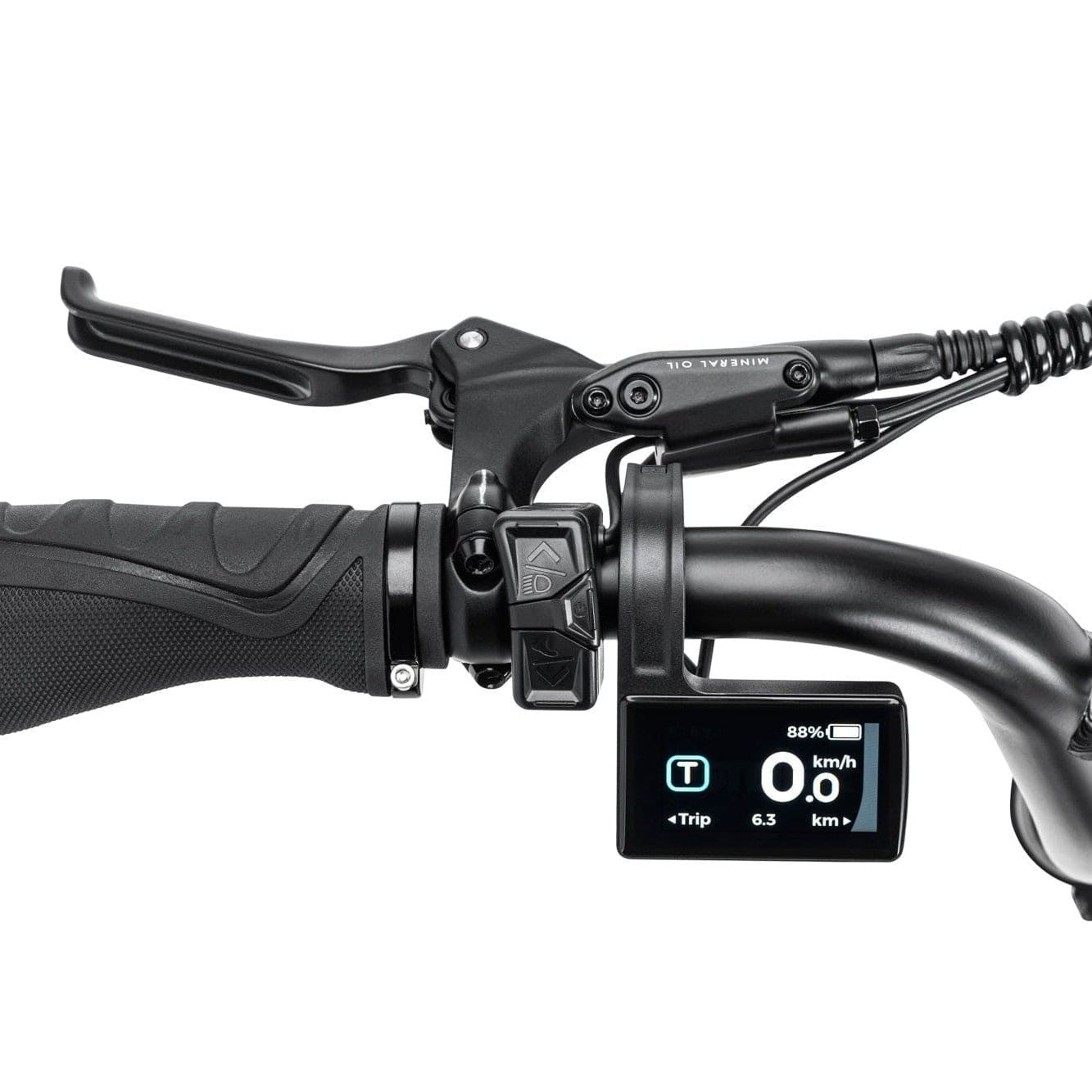 grijze stoer urban x elektrische fatbike met 250w motor
