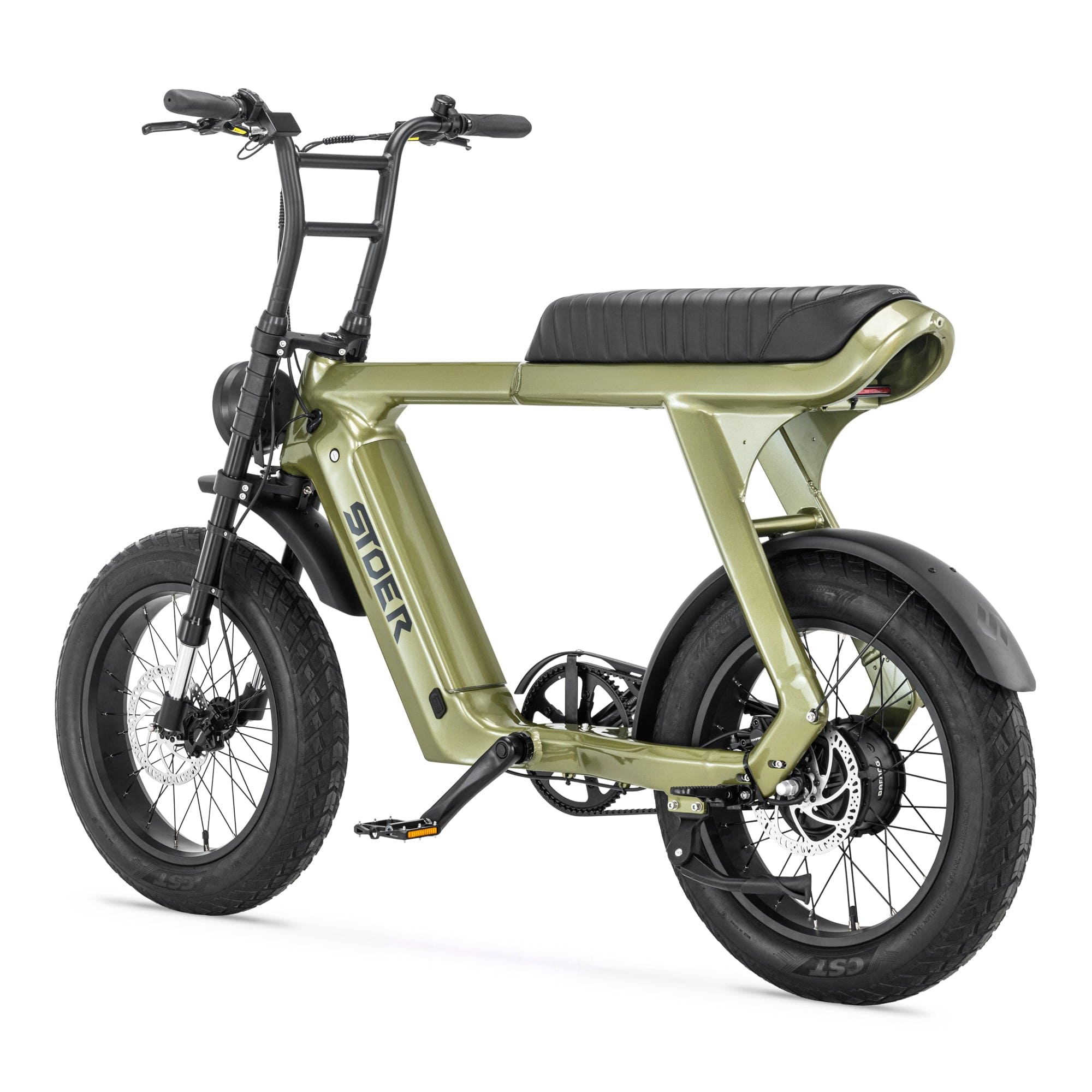 groene Stoer Urban X elektrische fatbike voor 2 personen en 250W Bafang motor