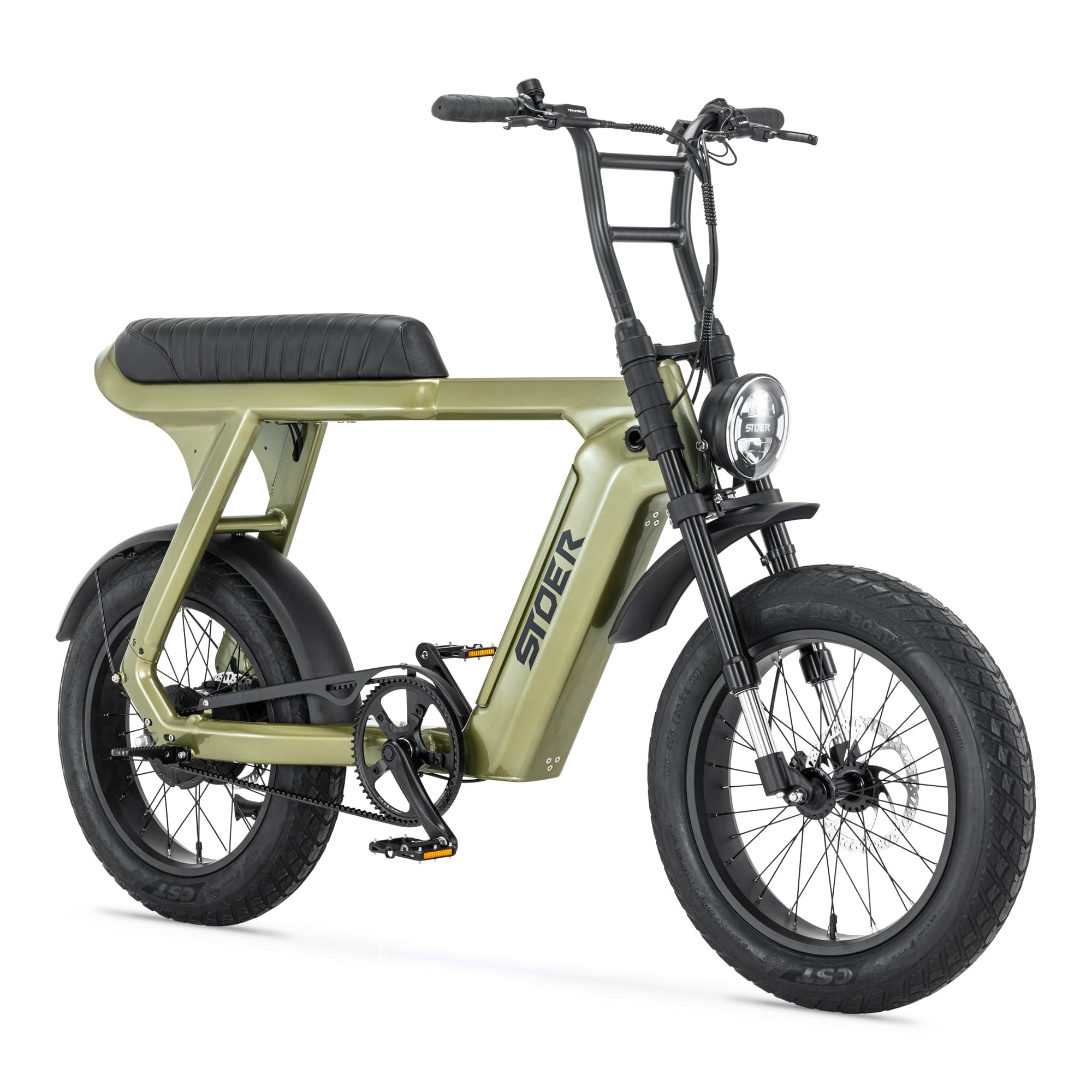 groene Stoer Urban X elektrische fatbike voor 2 personen en 250W Bafang motor