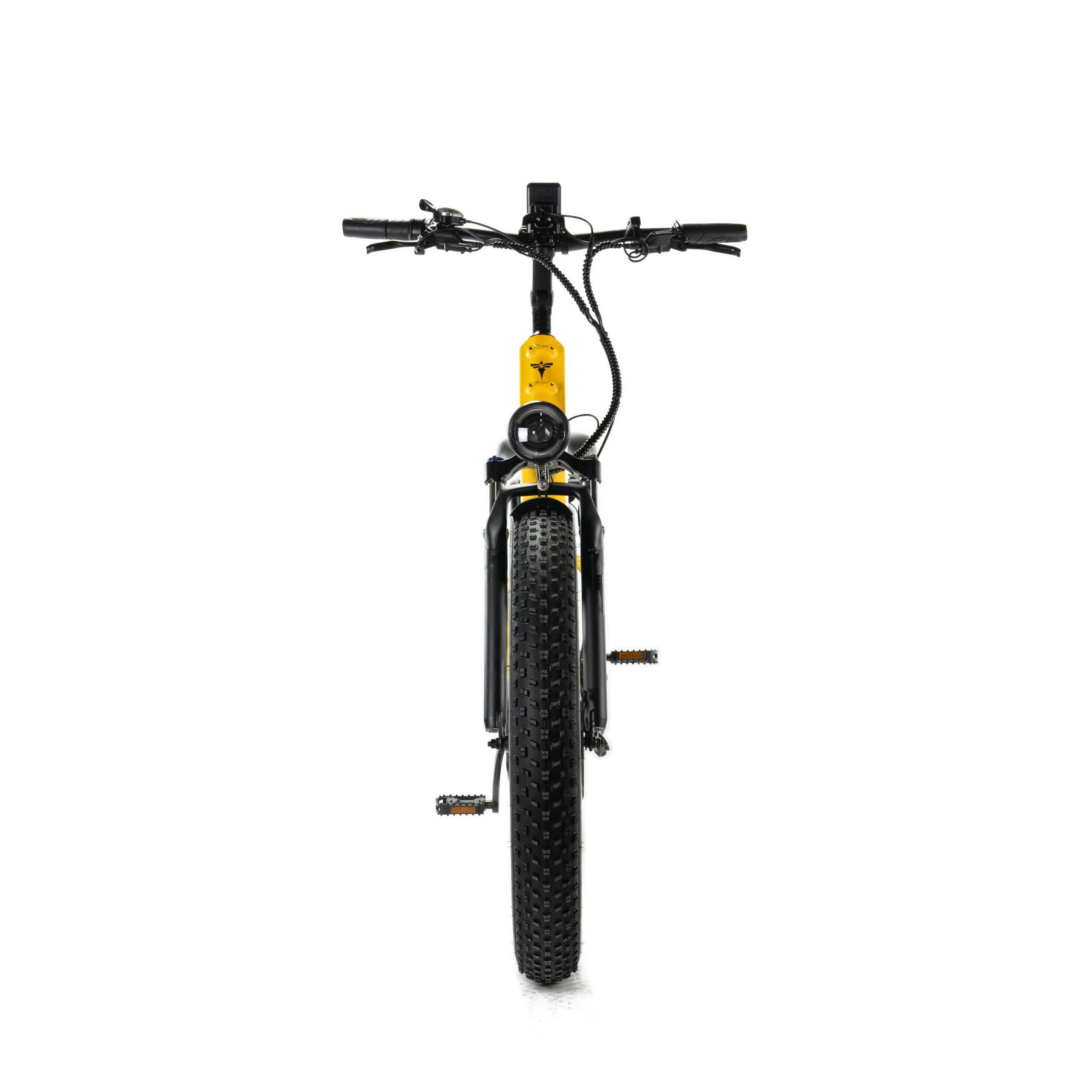 gele Engwe E26 elektrische fatbike met hoge instap in de kleur geel