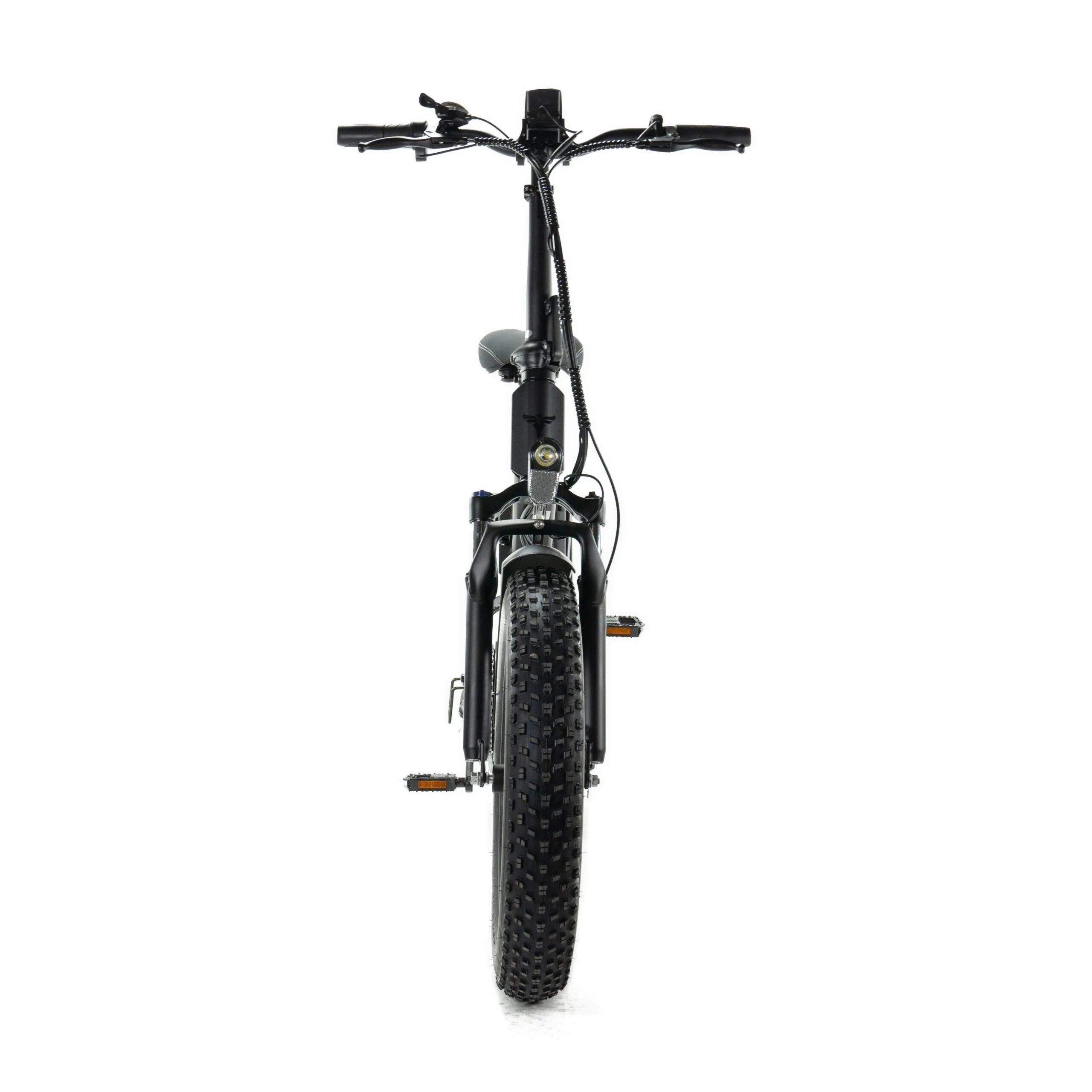 voorkant ENGWE Engine X 250W Vouwfiets opvouwbare Elektrische Fatbike kleur Zwart
