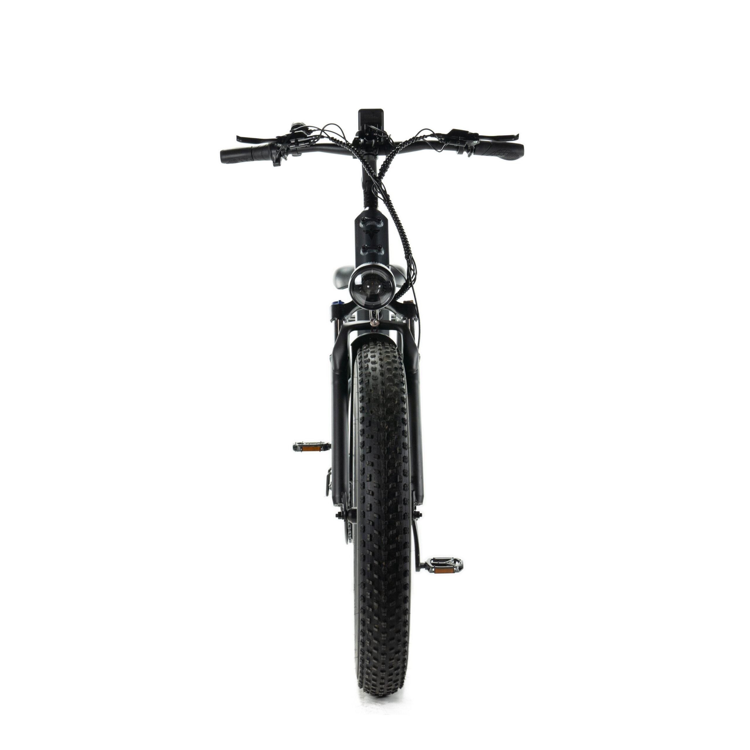 Zwarte Engwe E26 elektrische fatbike met hoge instap frame