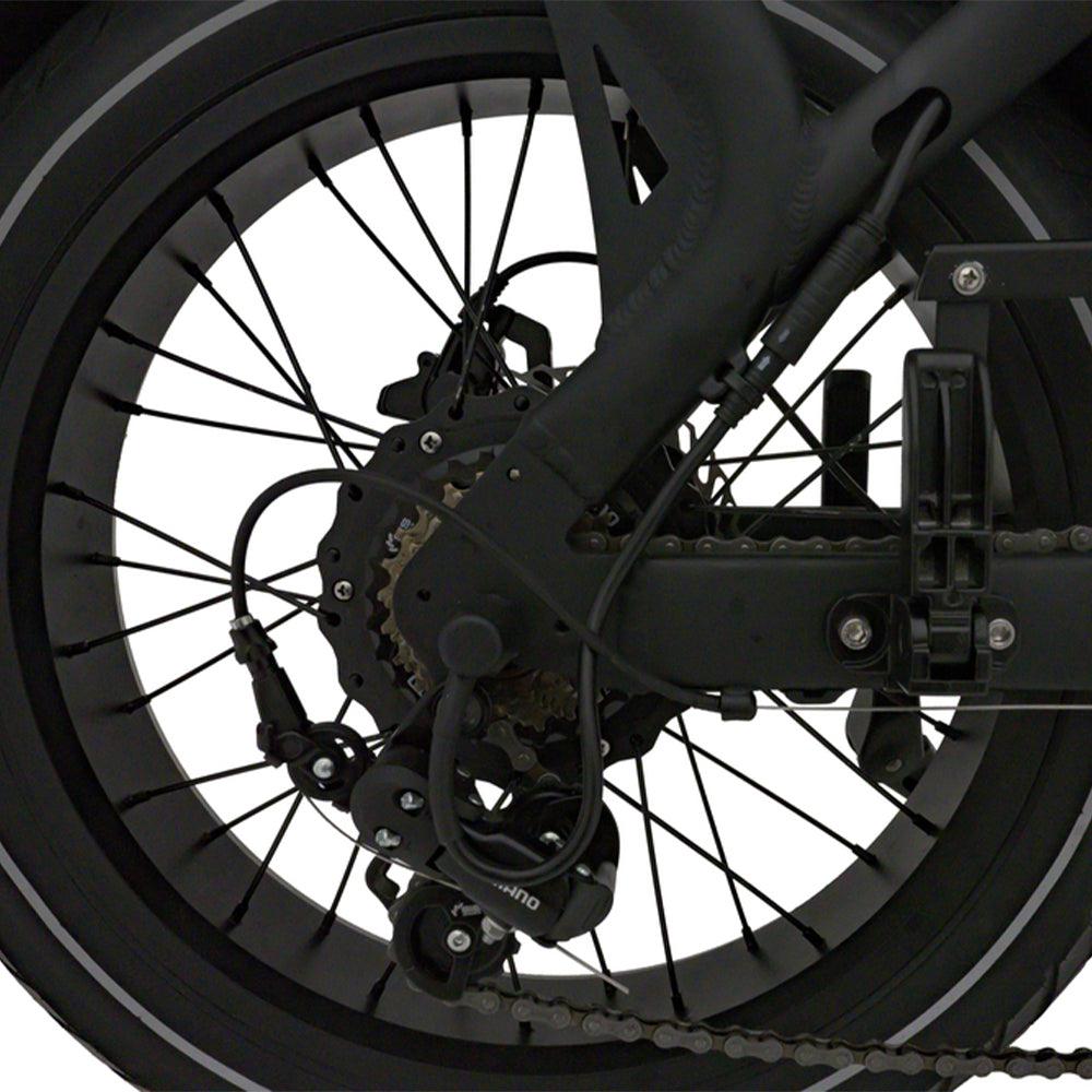 knaap ams x zwart fatbike met hoge instap en dikke banden