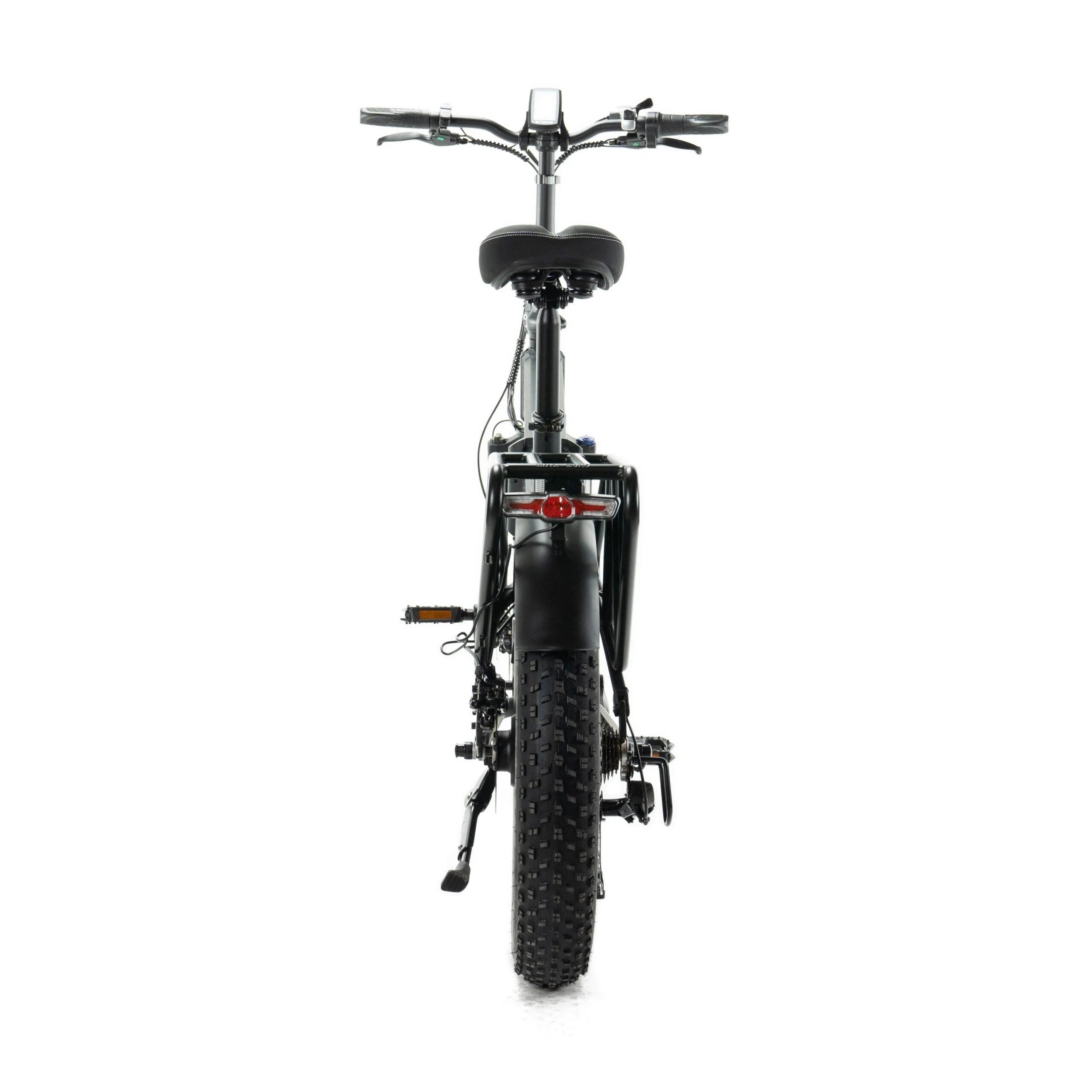 achterkant ENGWE Engine X 250W Vouwfiets opvouwbare Elektrische Fatbike kleur Zwart