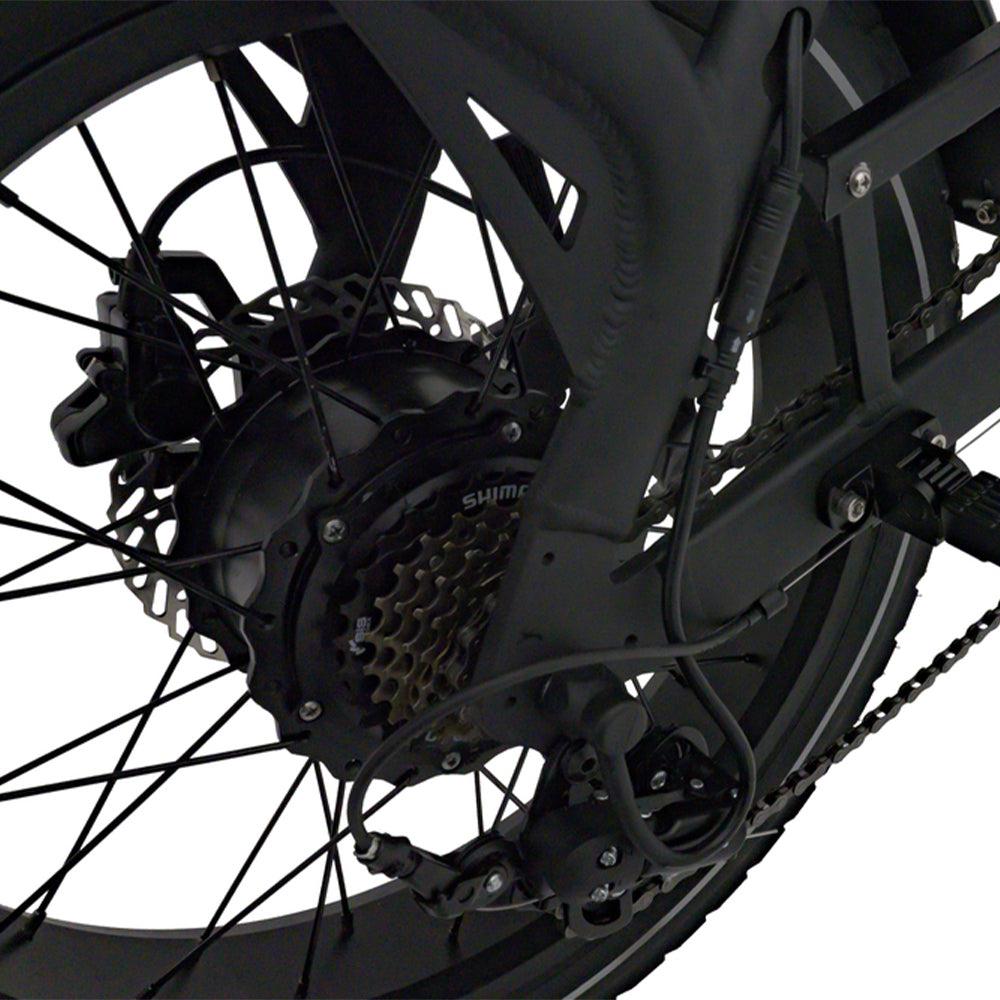 knaap ams x zwart fatbike met hoge instap en dikke banden