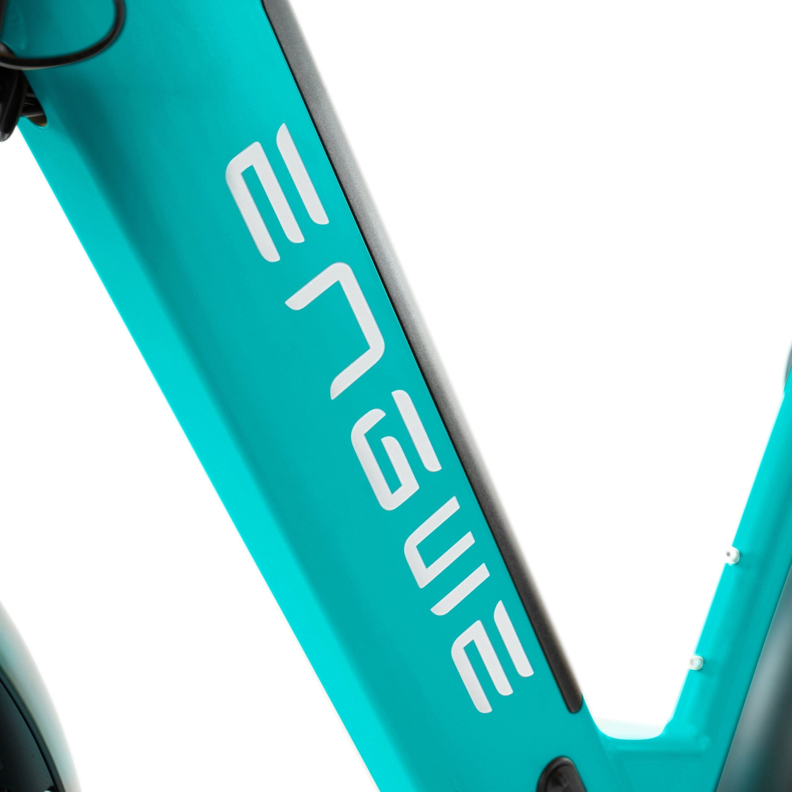 Blauwe Engwe E26 elektrische fatbike met lage instap frame