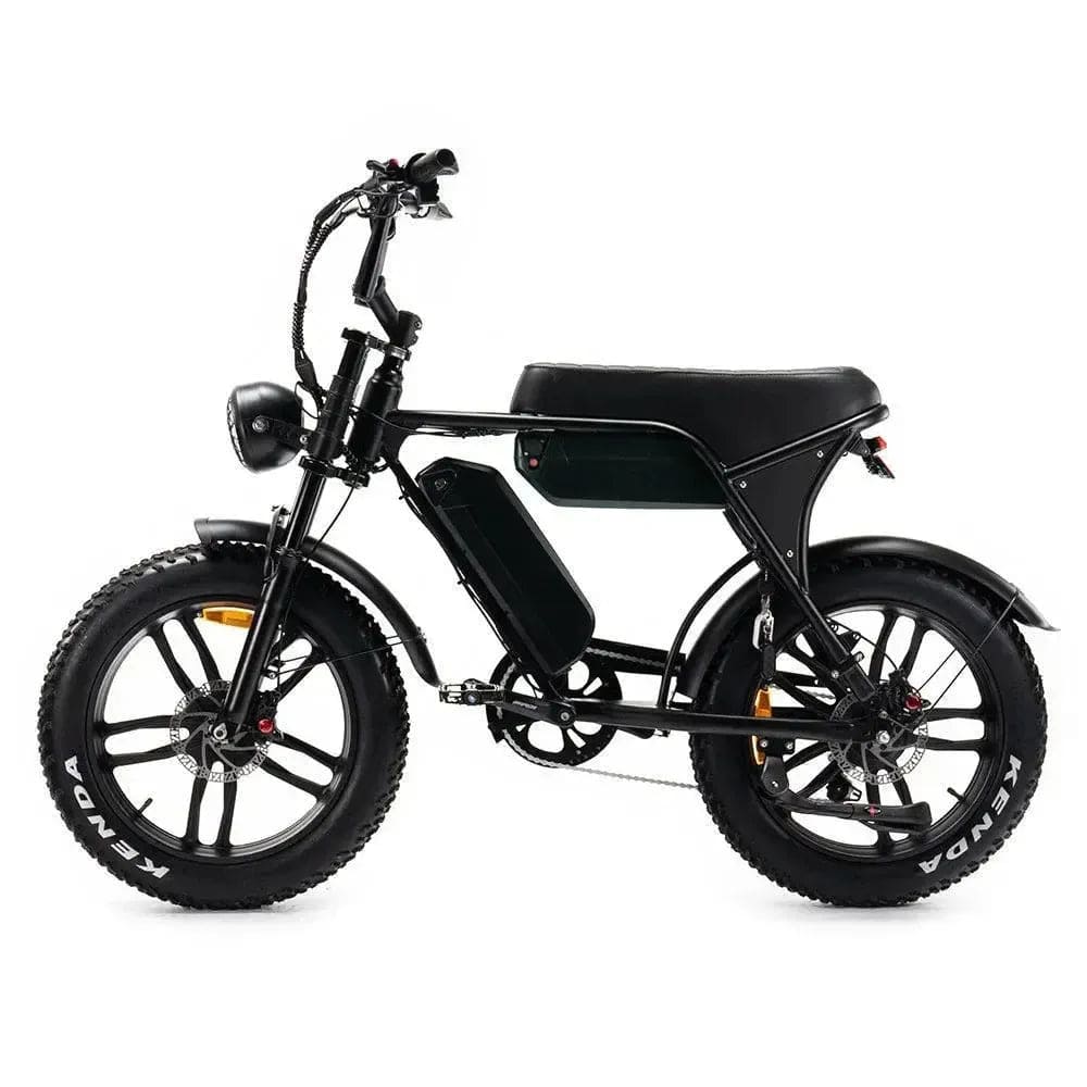 OUXI V8 MAX 3.0 (2025) - Dubbele Accu - Fatbike - Zwart - 250W + Achterzitje + Alarm + Voetsteuntjes