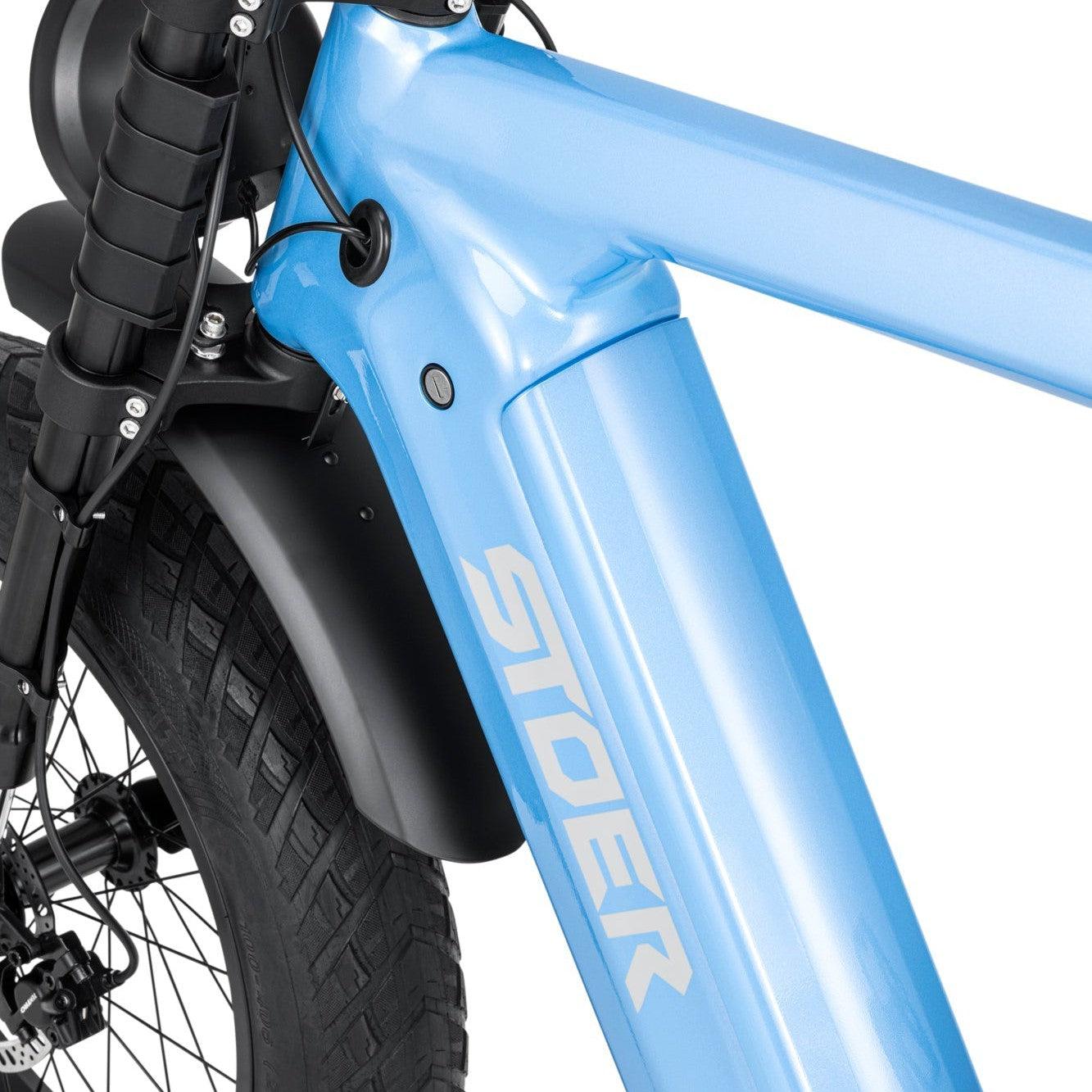 STOER UrbanX elektrische fatbike met dikke banden, geschikt voor alle terreinen.