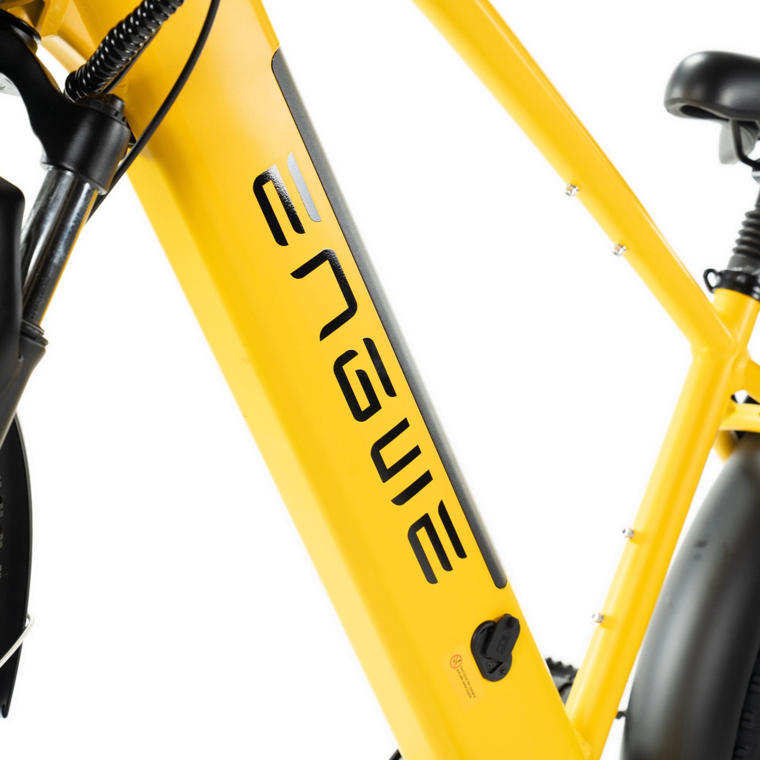 gele Engwe E26 elektrische fatbike met hoge instap in de kleur geel