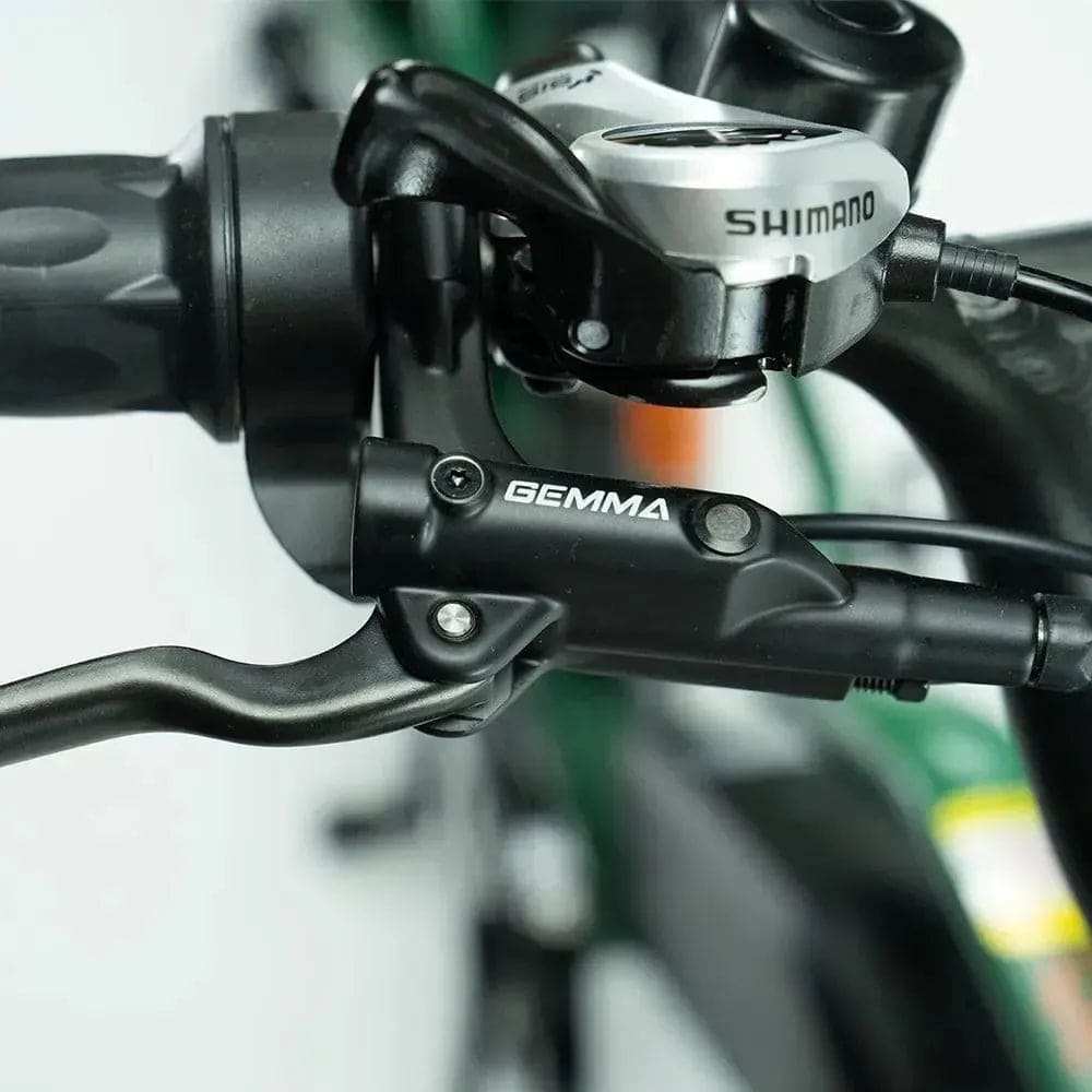 shimano 7 versnellingen jobobike transer longtail fatbike e-bike zilver grijs
