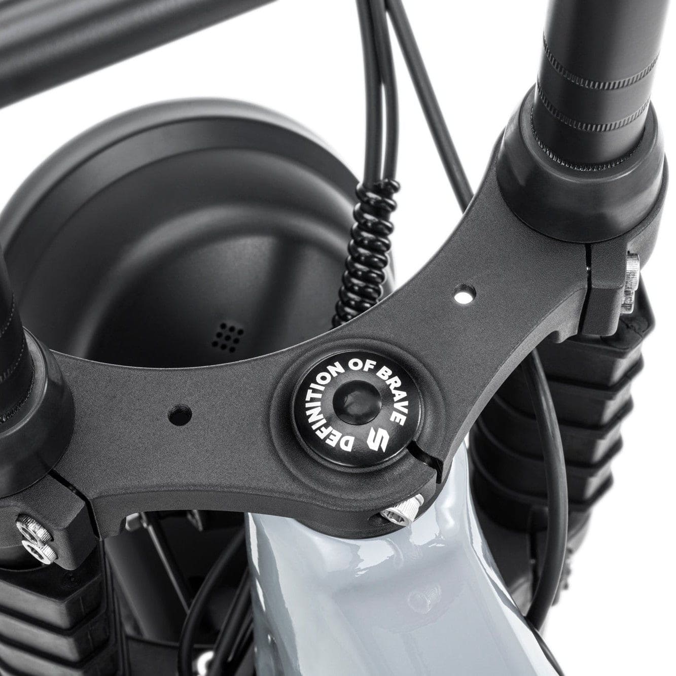 grijze stoer urban x elektrische fatbike met 250w motor