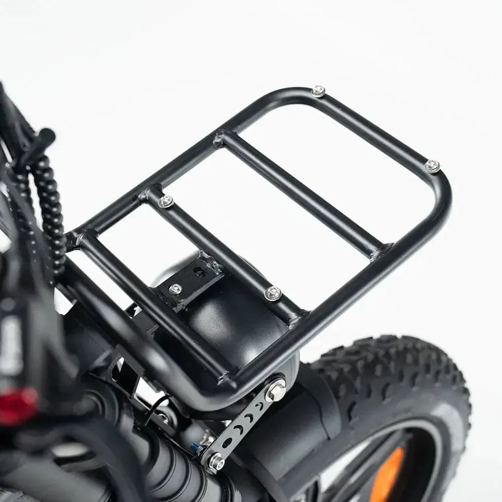 OUXI H9 - Zwart - Fatbike - Zwart - 250W - Gratis Voorrekje + Voetsteuntjes - Dubbele Vering