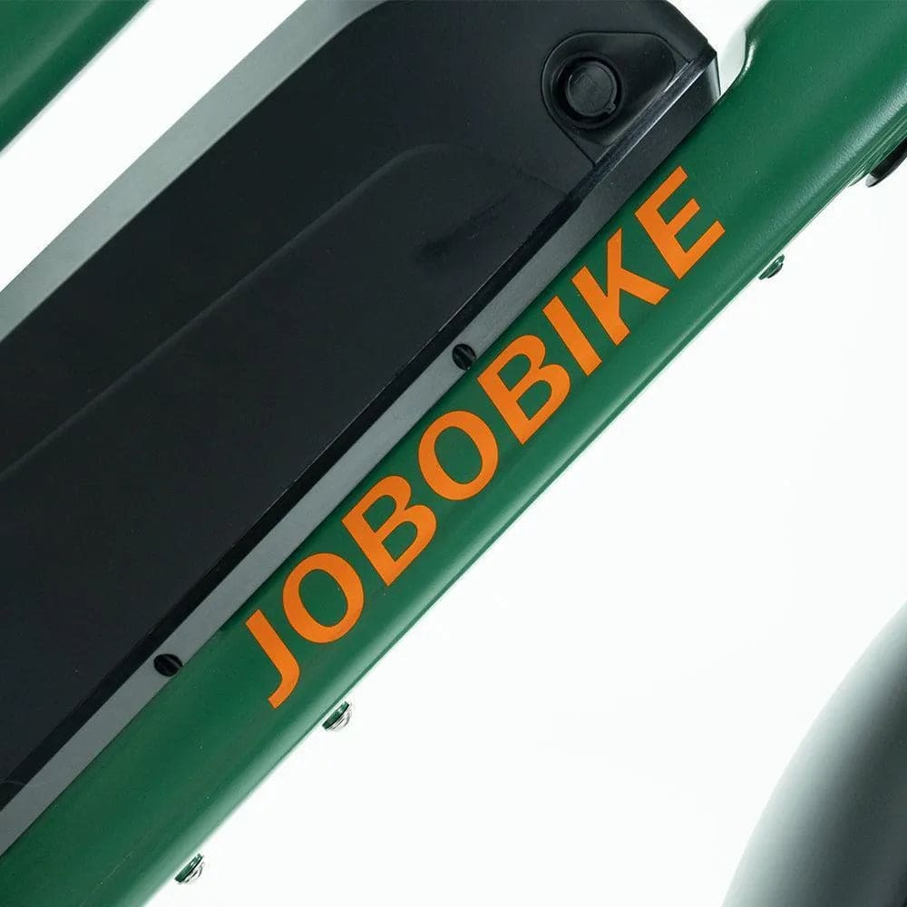 accu jobobike transer longtail fatbike e-bike zilver grijs