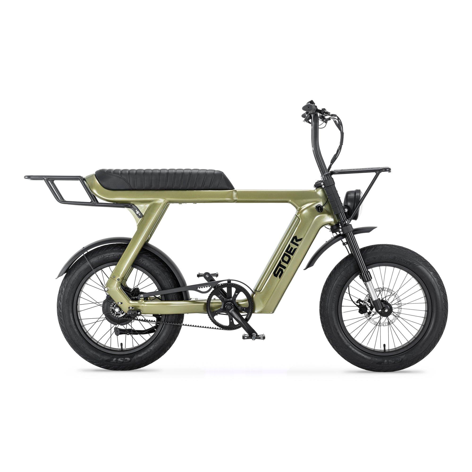 groene Stoer Urban X elektrische fatbike voor 2 personen en 250W Bafang motor