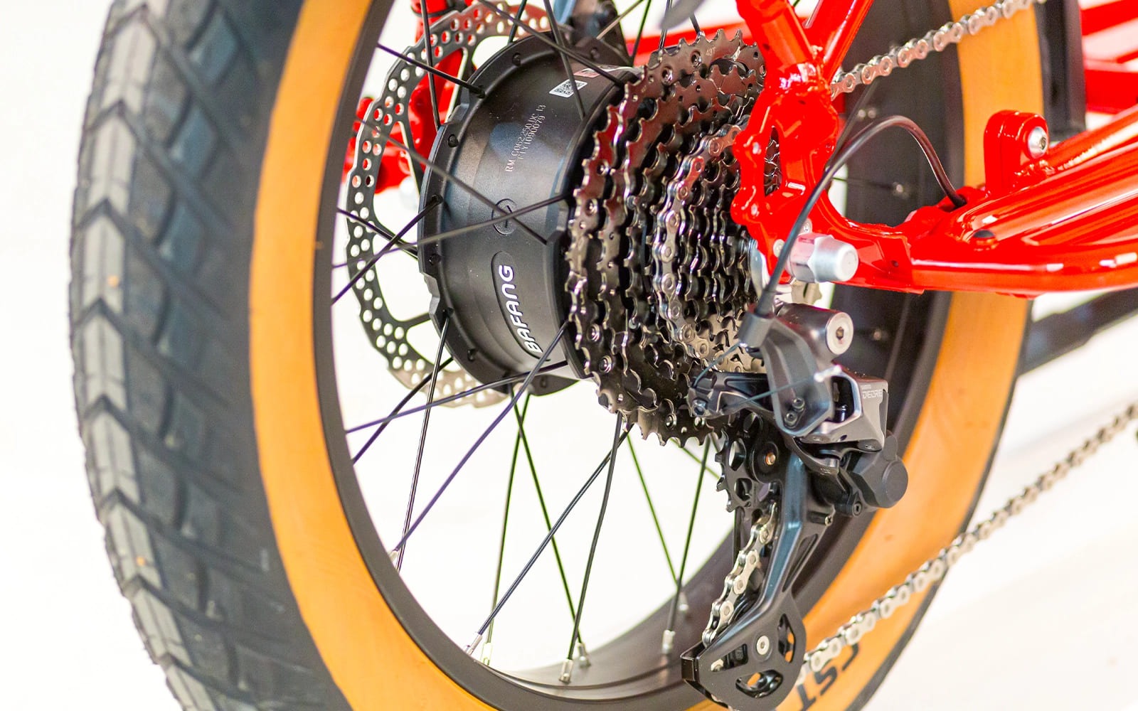 TOMOS E-Cargo Fat 2 Longtail Elektrische Fatbike Rood met kinderzitje (9)