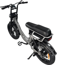 EB8 Elektrische Fatbike Grijs Lage instap 250watt