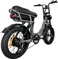 EB8 Elektrische Fatbike Grijs Lage instap 250watt
