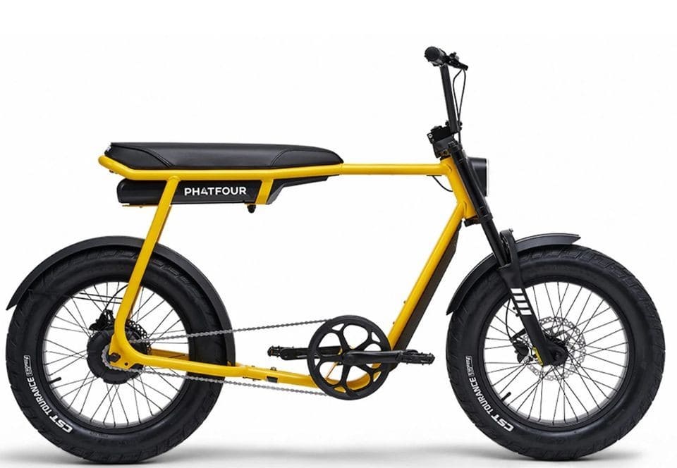 Phatfour FLX - Geel - Fatbike - 20 inch - 250W