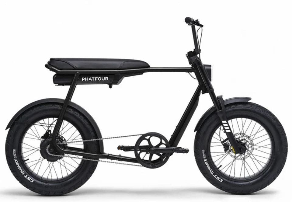 Phatfour FLX - Zwart - Fatbike - 20 inch - 250W