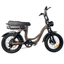 EB8 Elektrische Fatbike Koffie Bruin lage instap 250watt