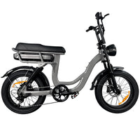 EB8 Elektrische Fatbike Grijs 250watt Lage instap