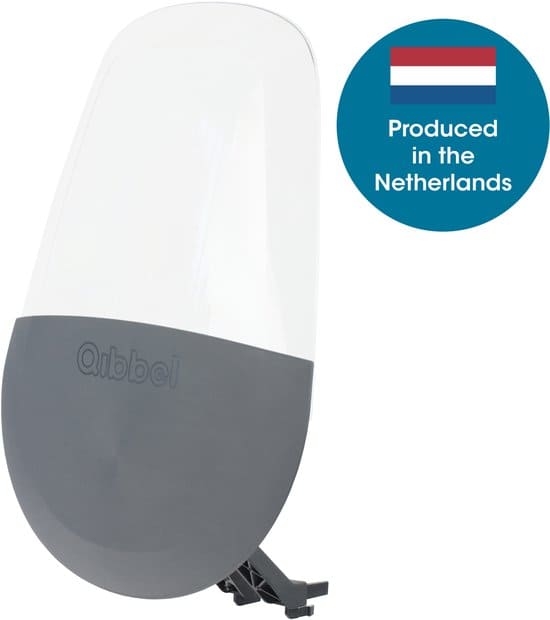 Qibbel Windscherm Air Voorzitje - Fatbike Accessoires - Zwart / Transparant