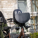 Qibbel Windscherm Air Voorzitje - Fatbike Accessoires - Zwart / Transparant