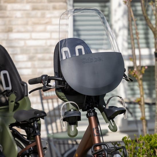 Qibbel Windscherm Air Voorzitje - Fatbike Accessoires - Zwart / Transparant