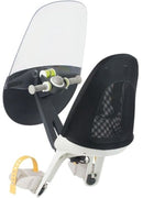 Qibbel Windscherm Air Voorzitje - Fatbike Accessoires - Zwart / Transparant