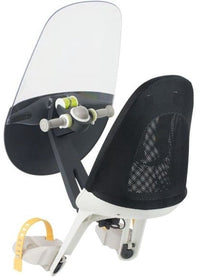 Qibbel Windscherm Air Voorzitje - Fatbike Accessoires - Zwart / Transparant