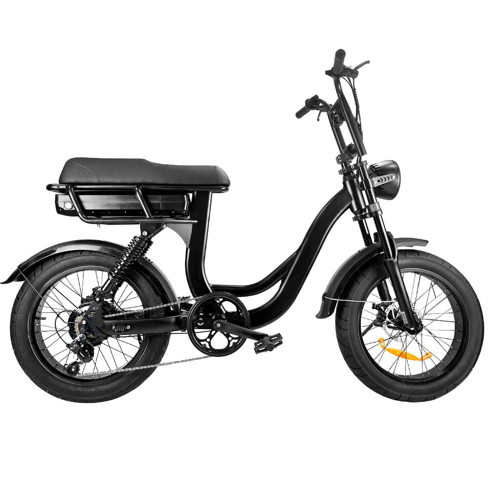 7GO EB8 - Fatbike - Zwart - Lage Instap - 250W