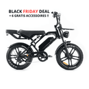 QM WHEELS V20 PRO Fatbike 7.0 - Combideal - Zwart (+6 Gratis Accessoires)