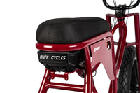 elektrische fatbike van ruff cycles lil missy in de kleur kissy red 500wh 7