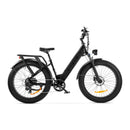 Zwarte Engwe e26 elektrische fatbike met lage instap frame