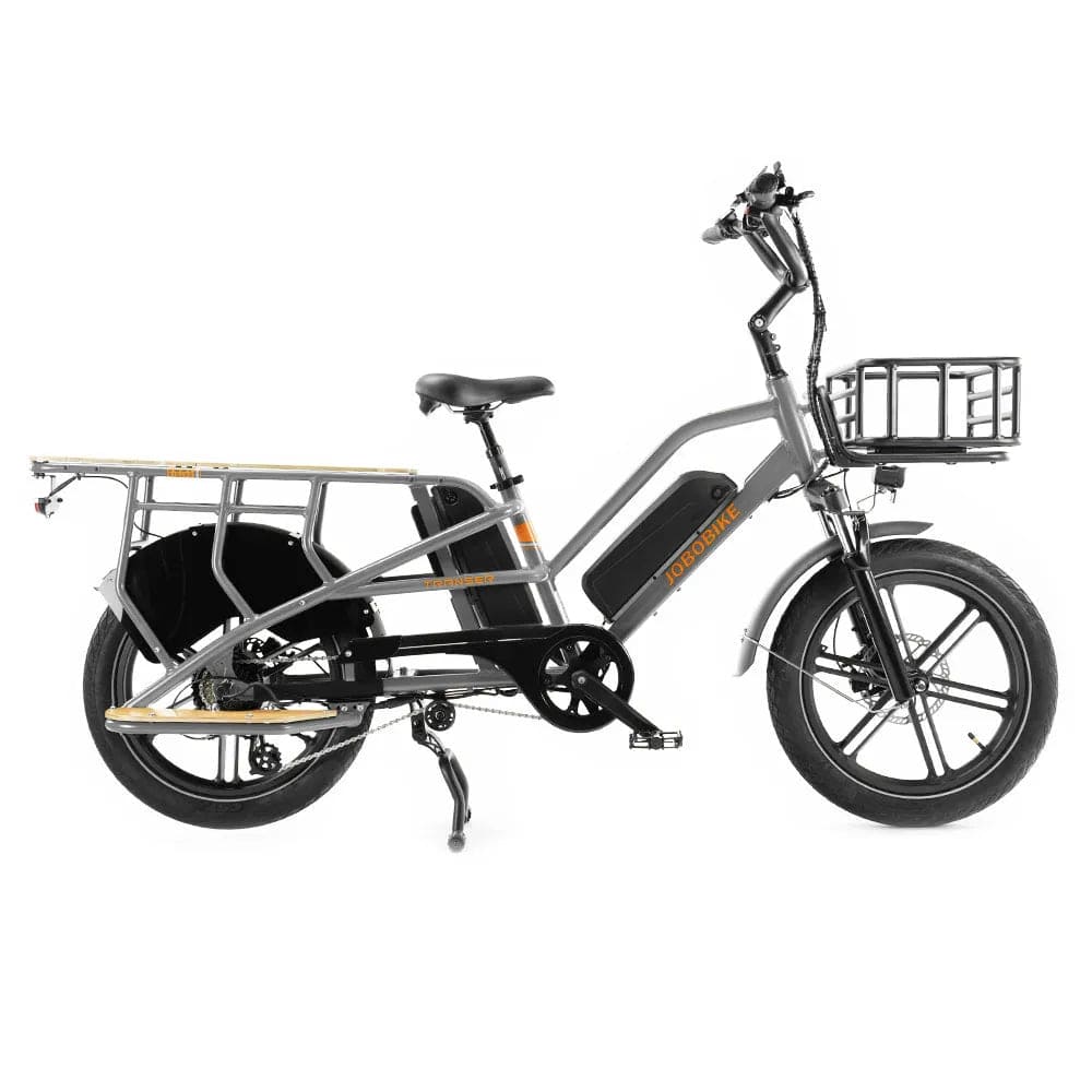 JOBOBIKE TRANSER - Longtail Fatbike - Grijs - 250W