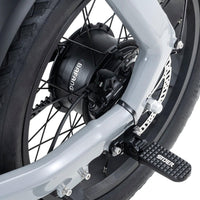 grijze stoer urban x elektrische fatbike met 250w motor