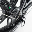 OUXI H9 - Zwart - Fatbike - Zwart - 250W - Gratis Voorrekje + Voetsteuntjes - Dubbele Vering