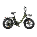 engwe l20 groen elektrische fatbike met lage instap en 120km actieradius