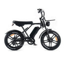 OUXI H9 - Zwart - Fatbike - Zwart - 250W - Gratis Voorrekje + Voetsteuntjes - Dubbele Vering