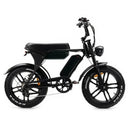 OUXI V8 MAX 3.0 (2025) - Dubbele Accu - Fatbike - Zwart - 250W + Achterzitje + Alarm + Voetsteuntjes